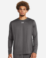 Men's Team Tech Long Sleeve T-Shirt - Castlerock/ White