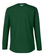 Men's Team Tech Long Sleeve T-Shirt - Forest Green/ White