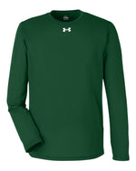 Men's Team Tech Long Sleeve T-Shirt - Forest Green/ White