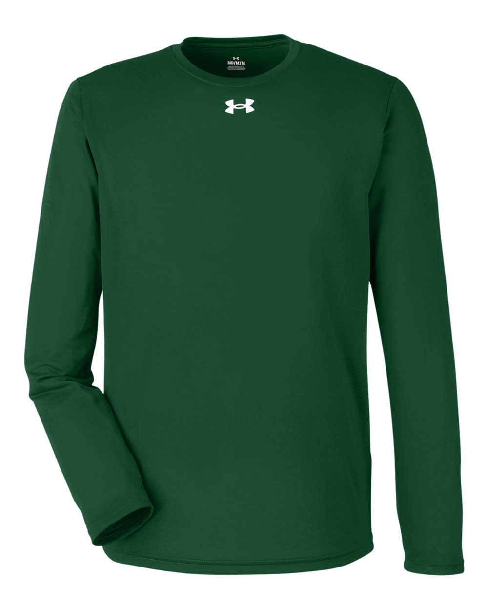 Men's Team Tech Long Sleeve T-Shirt - Forest Green/ White
