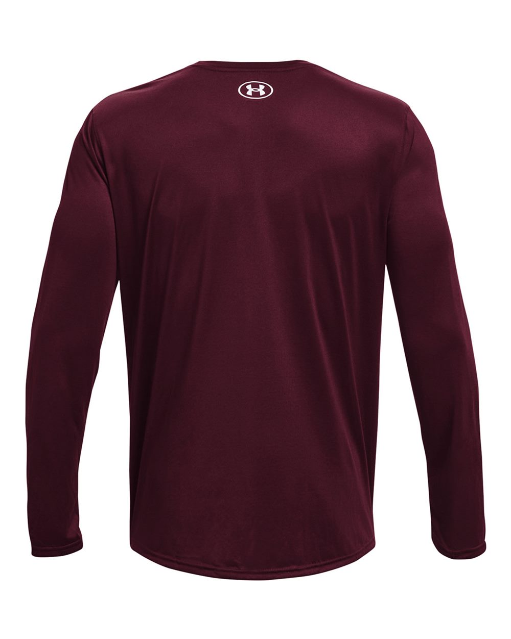 Men's Team Tech Long Sleeve T-Shirt - Maroon/ White