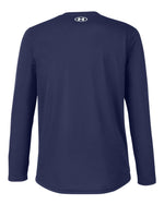 Men's Team Tech Long Sleeve T-Shirt - Midnight Navy/ White