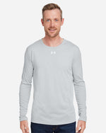 Men's Team Tech Long Sleeve T-Shirt - Mod Grey Light Heather/ White