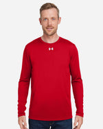 Men's Team Tech Long Sleeve T-Shirt - Red/ White