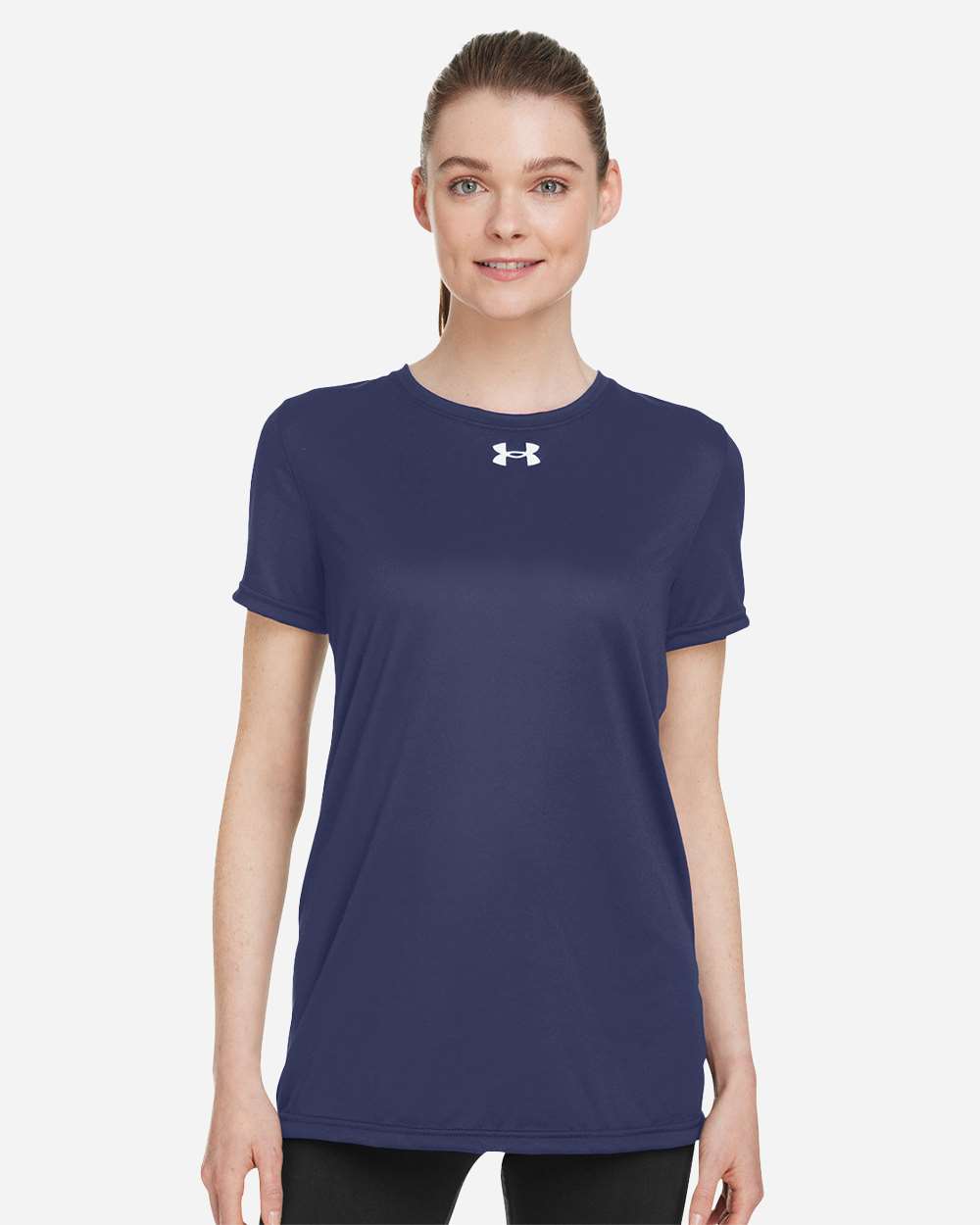 Women's Team Tech T-Shirt - Midnight Navy/ White