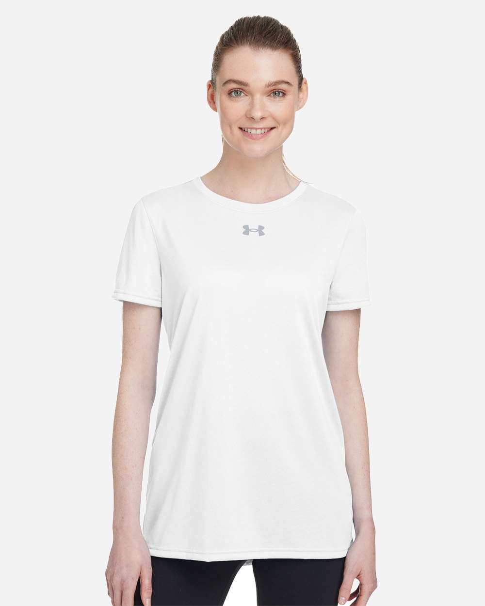 Women's Team Tech T-Shirt - White/ Mod Grey