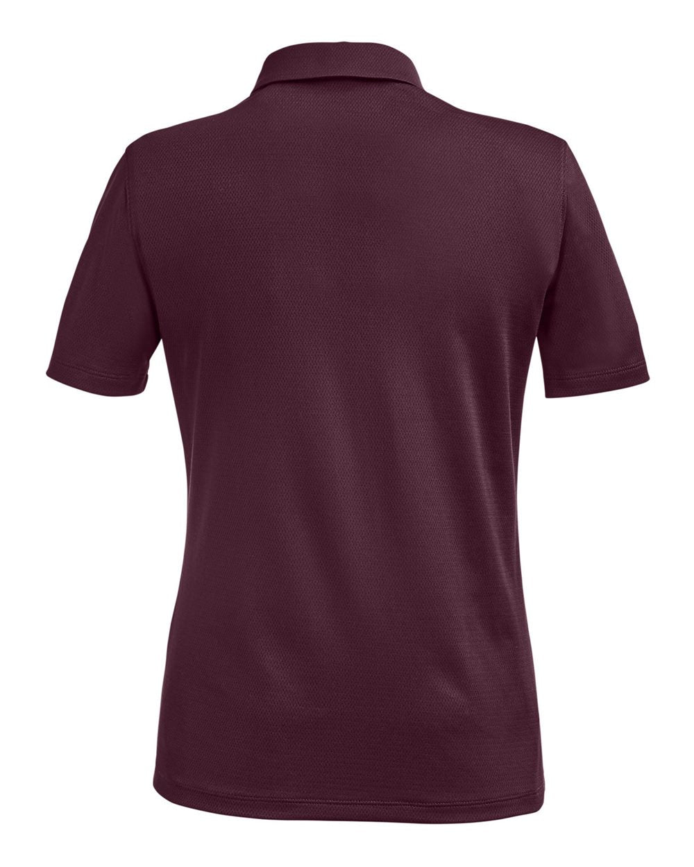 Women's Tech Polo - Dark Maroon/ White