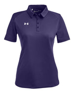 Women's Tech Polo - Purple/ White