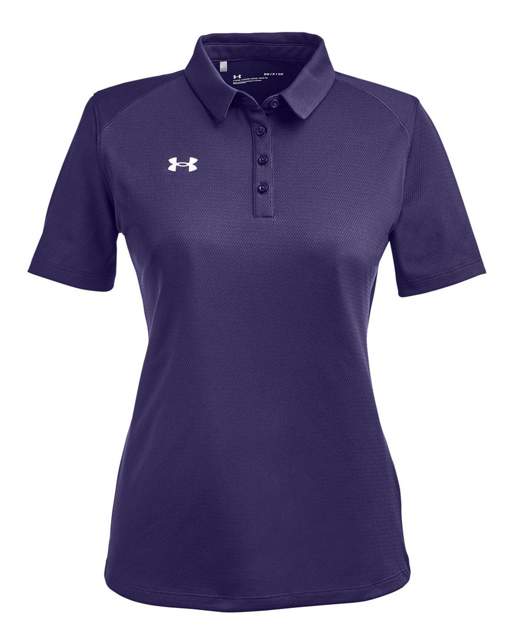 Women's Tech Polo - Purple/ White