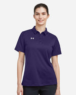 Women's Tech Polo - Purple/ White