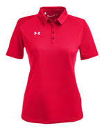 Women's Tech Polo - Red/ White