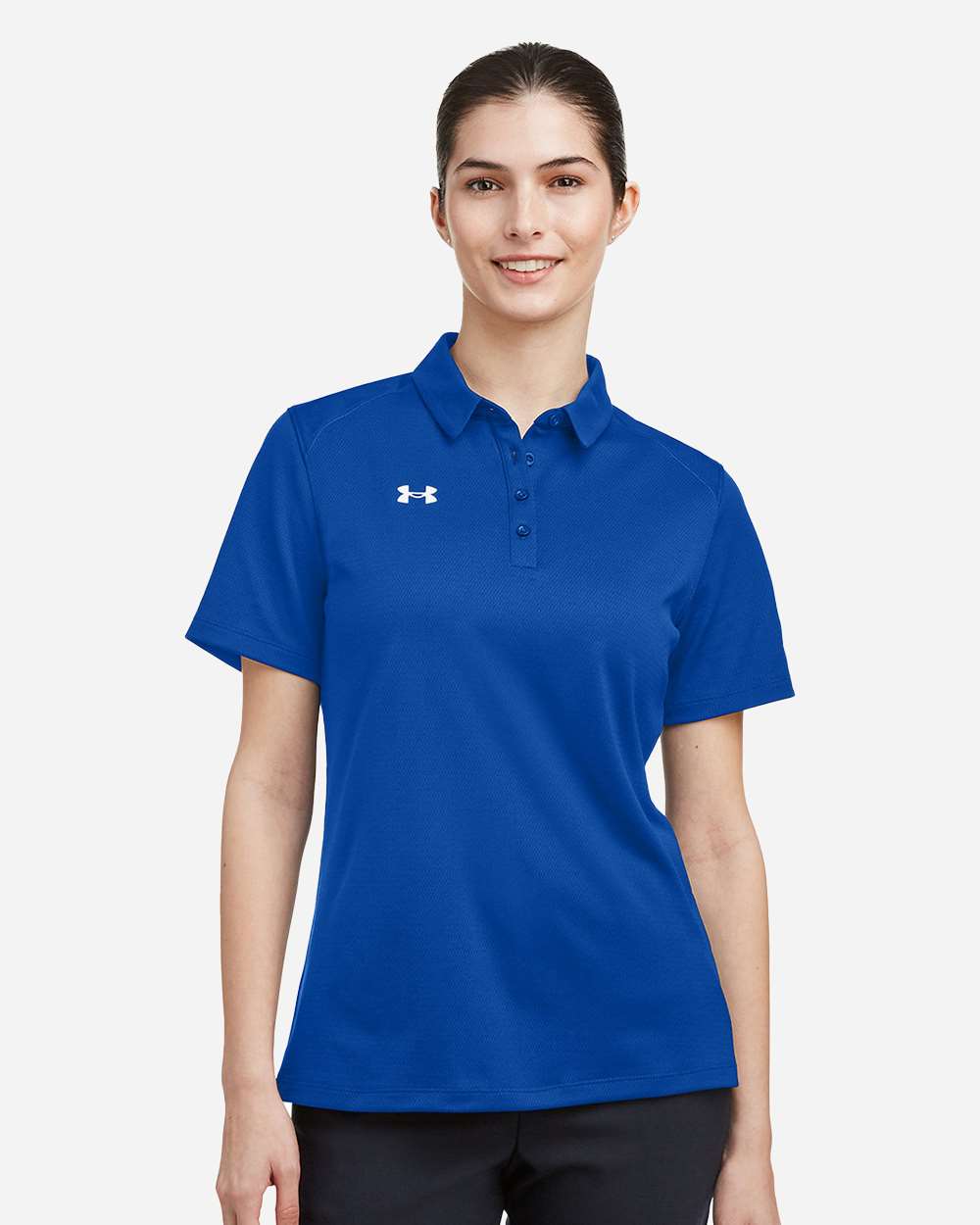 Women's Tech Polo - Royal/ White