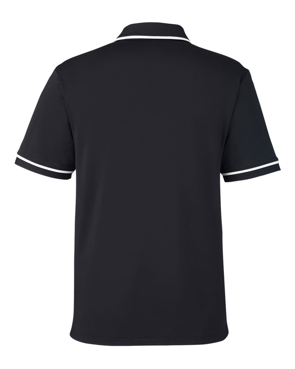 Men's Tipped Teams Performance Polo - Black/ White