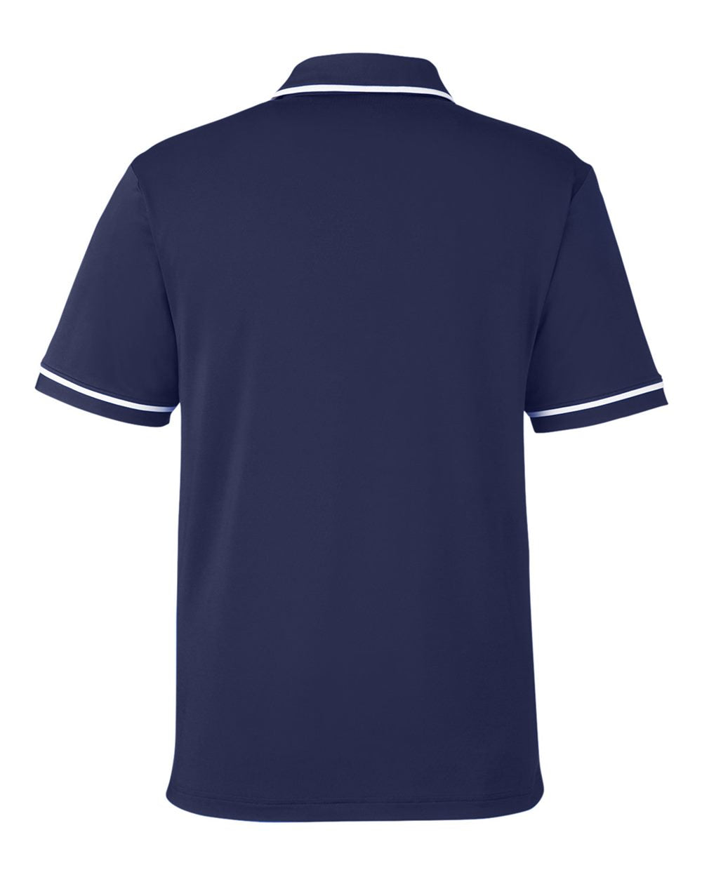 Men's Tipped Teams Performance Polo - Midnight Navy/ White