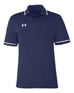 Men's Tipped Teams Performance Polo - Midnight Navy/ White