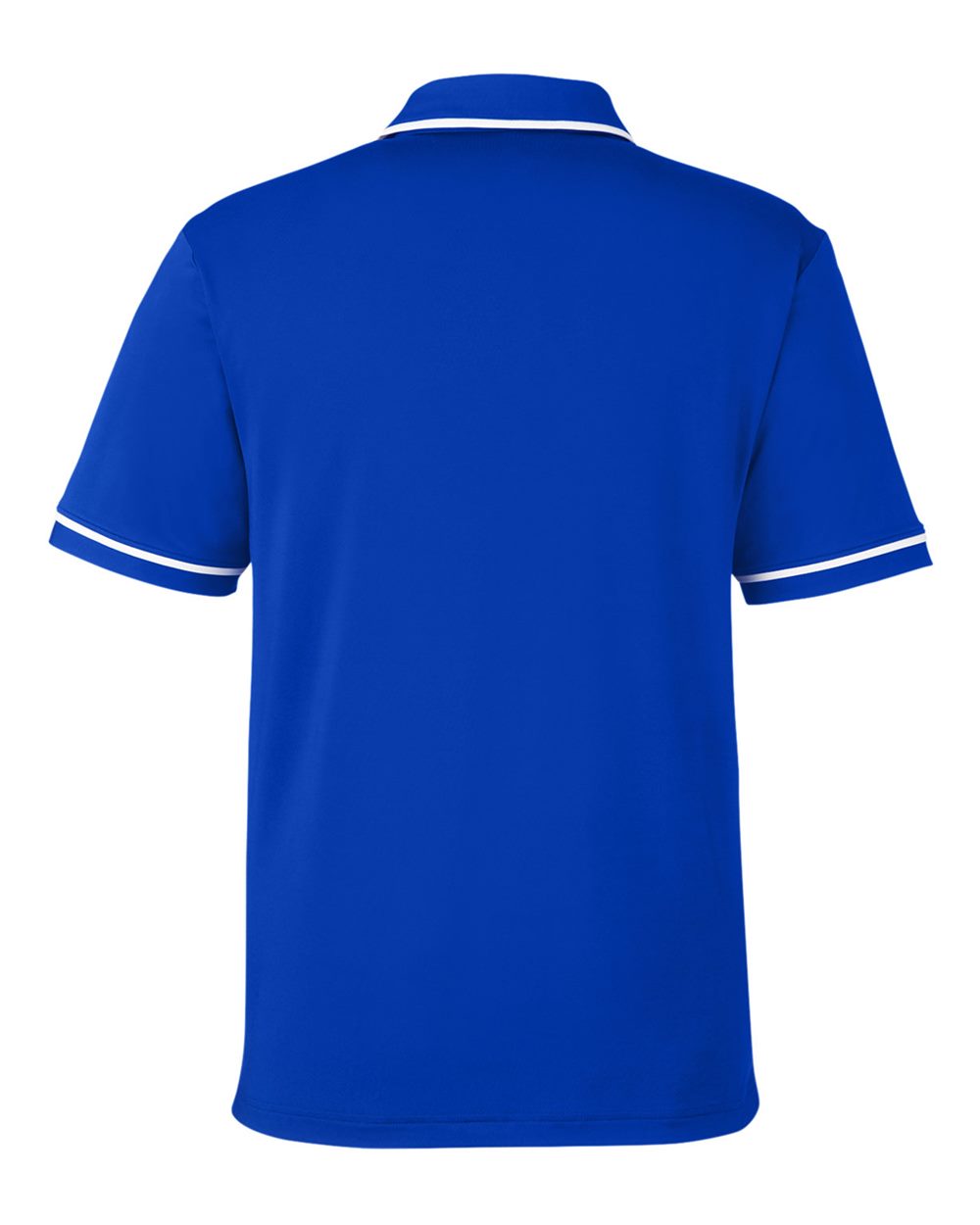 Men's Tipped Teams Performance Polo - Royal/ White