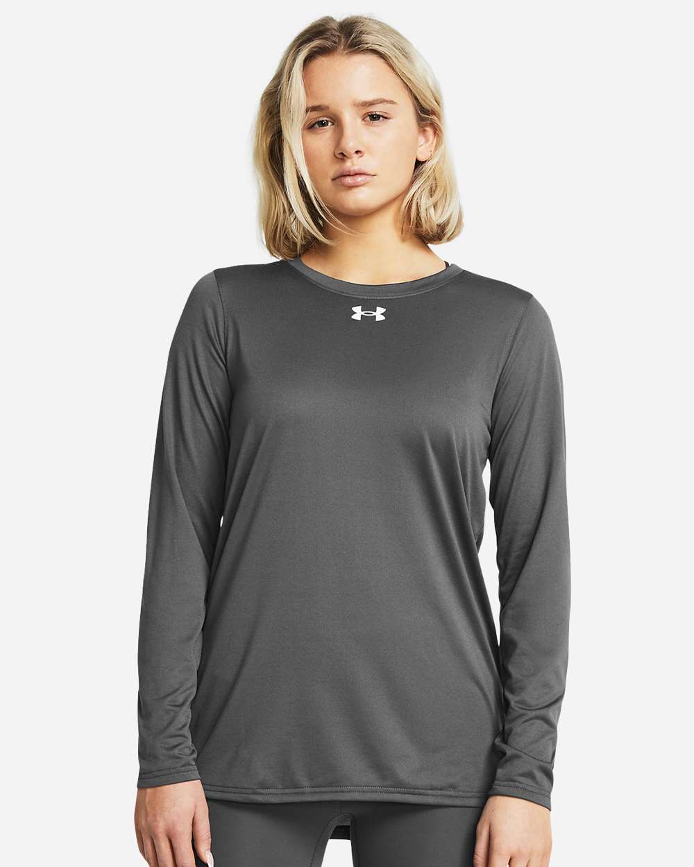 Women's Team Tech Long Sleeve T-Shirt - Castlerock/ White