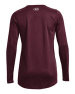 Women's Team Tech Long Sleeve T-Shirt - Maroon/ White