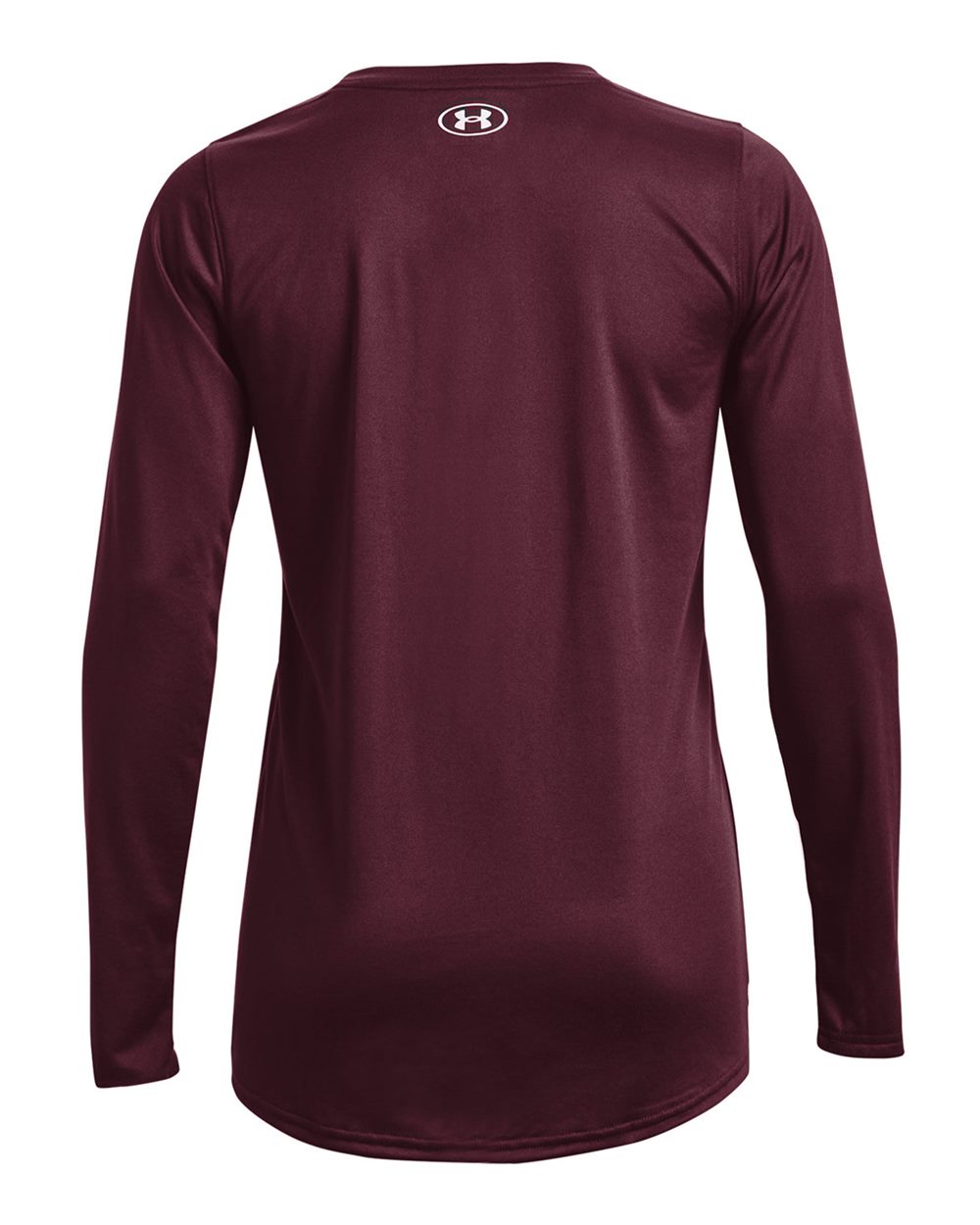 Women's Team Tech Long Sleeve T-Shirt - Maroon/ White