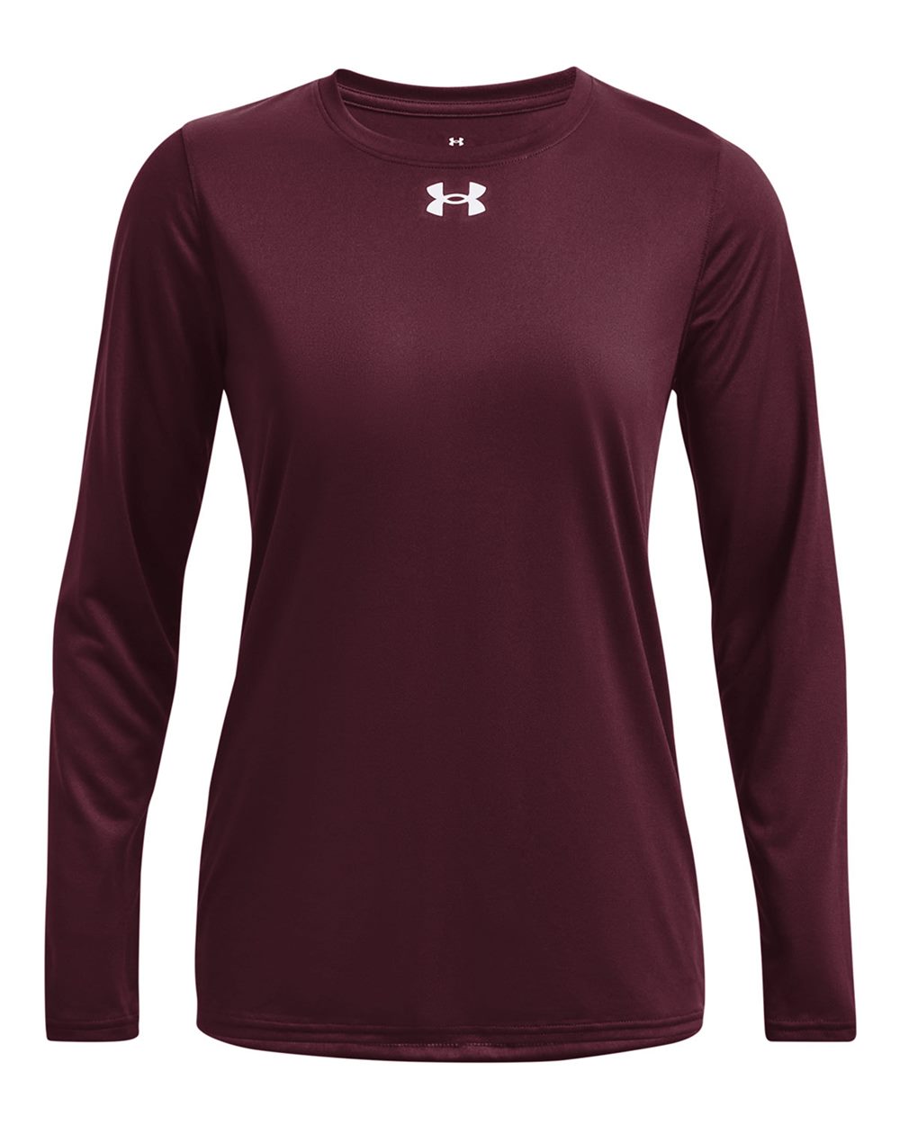 Women's Team Tech Long Sleeve T-Shirt - Maroon/ White