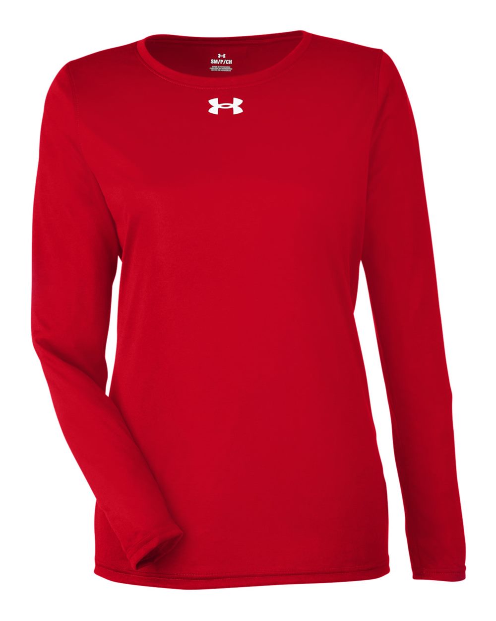 Women's Team Tech Long Sleeve T-Shirt - Red/ White
