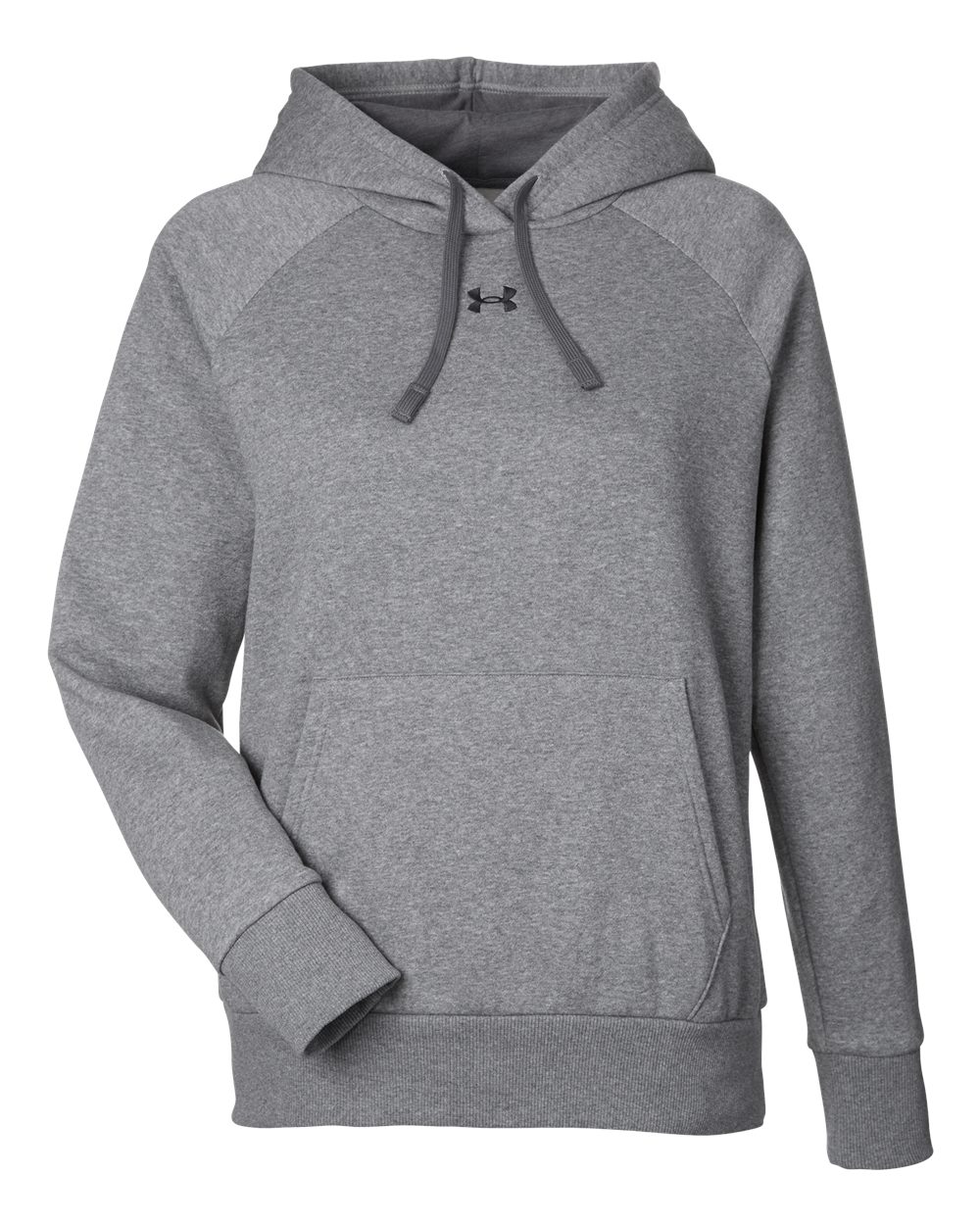 Women's Rival Fleece Hooded Sweatshirt - Castlerock Grey Light Heather/ Black