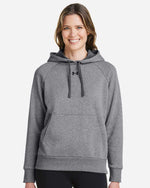 Women's Rival Fleece Hooded Sweatshirt - Castlerock Grey Light Heather/ Black