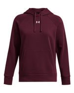 Women's Rival Fleece Hooded Sweatshirt - Maroon/ White