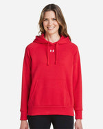 Women's Rival Fleece Hooded Sweatshirt - Red/ White