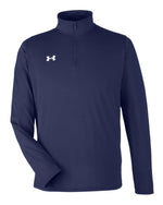Men's Team Tech Quarter-Zip Pullover - Midnight Navy/ White