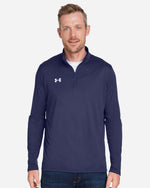 Men's Team Tech Quarter-Zip Pullover - Midnight Navy/ White
