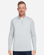 Men's Team Tech Quarter-Zip Pullover - Mod Grey Light Heather/ White