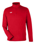 Men's Team Tech Quarter-Zip Pullover - Red/ White