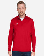Men's Team Tech Quarter-Zip Pullover - Red/ White