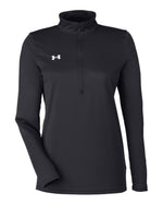 Women's Team Tech Half-Zip Pullover - Black/ White