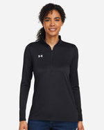 Women's Team Tech Half-Zip Pullover - Black/ White