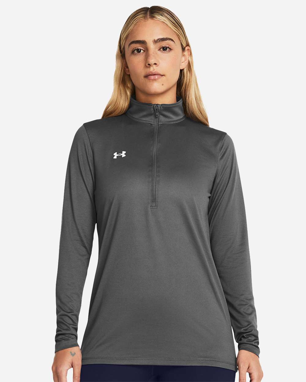 Women's Team Tech Half-Zip Pullover - Castlerock/ White