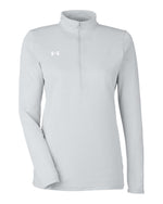 Women's Team Tech Half-Zip Pullover - Mod Grey Light Heather/ White