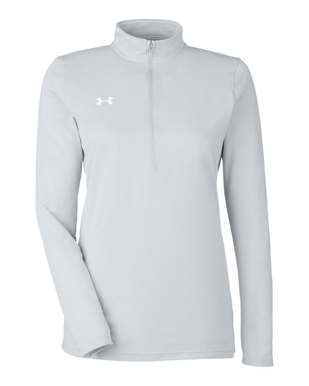 Women's Team Tech Half-Zip Pullover - Mod Grey Light Heather/ White