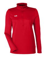 Women's Team Tech Half-Zip Pullover - Red/ White