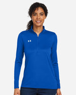 Women's Team Tech Half-Zip Pullover - Royal/ White