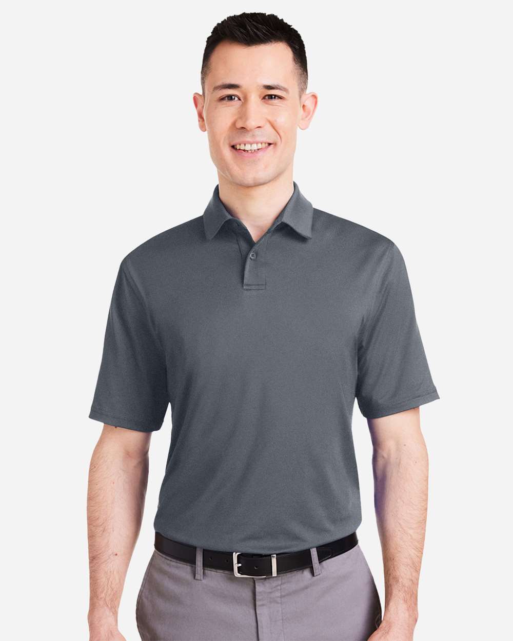 Men's Recycled Polo - Castlerock/ White