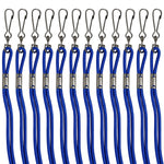 Champion Sports Heavy-Duty Nylon Lanyards - Dozen - Blue