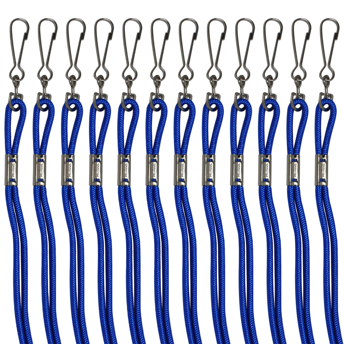 Champion Sports Heavy-Duty Nylon Lanyards - Dozen - Blue
