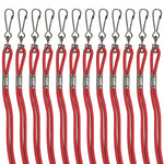 Champion Sports Heavy-Duty Nylon Lanyards - Dozen - Red