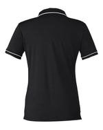 Women's Tipped Teams Performance Polo - Black/ White