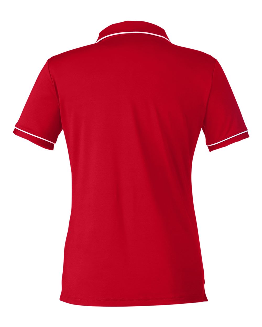 Women's Tipped Teams Performance Polo - Red/ White