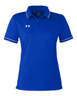 Women's Tipped Teams Performance Polo - Royal/ White