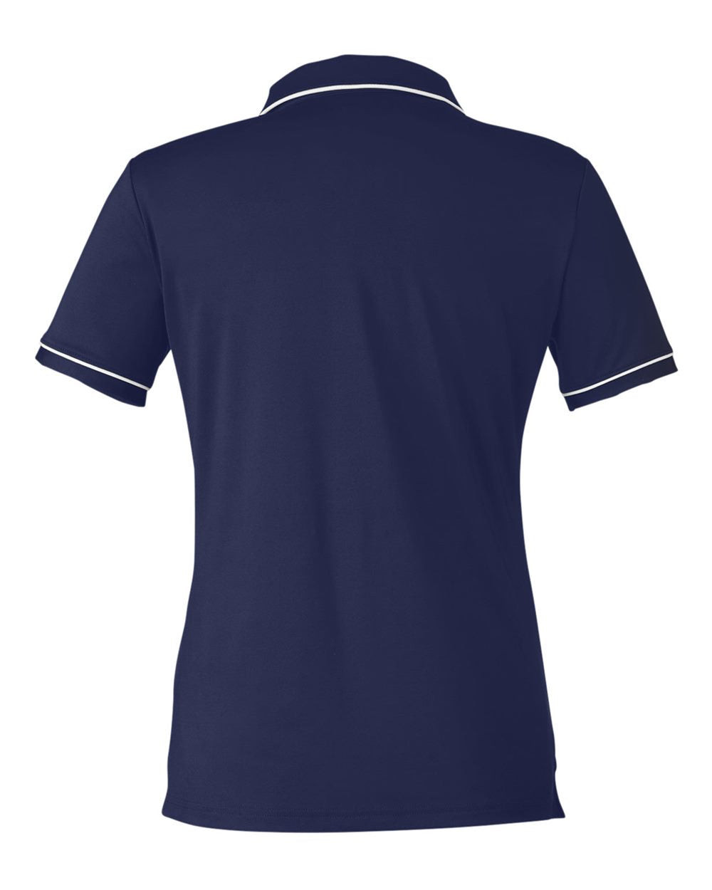Women's Tipped Teams Performance Polo - Midnight Navy/ White