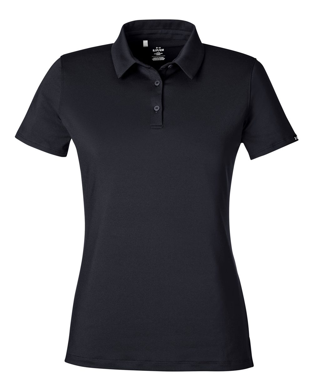 Women's Recycled Polo - Black/ White